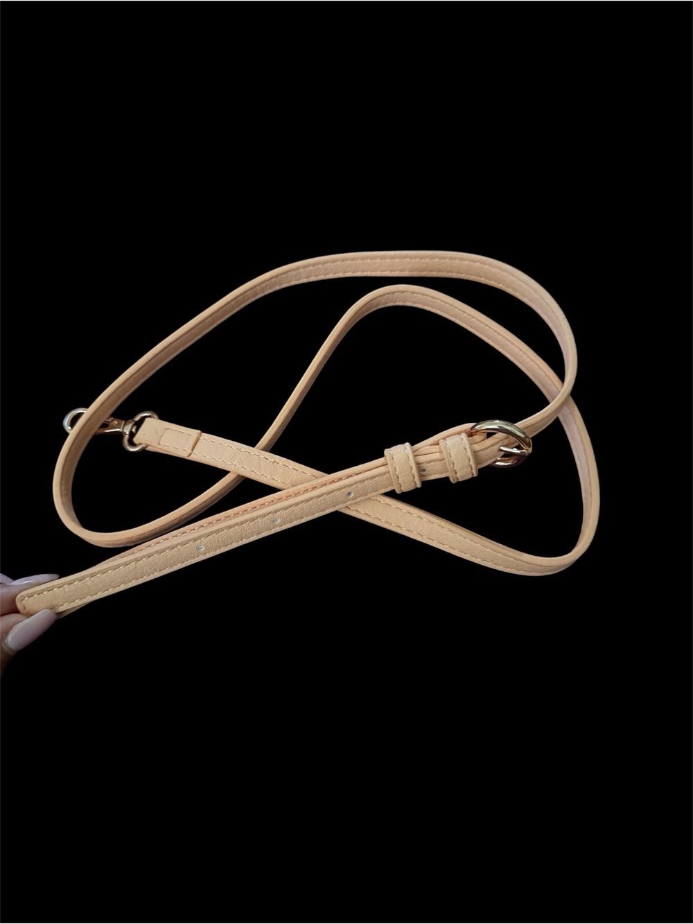 LC Lauren Conrad Natural Straw Round Tote with Tan Handles - Picture 3 of 4
